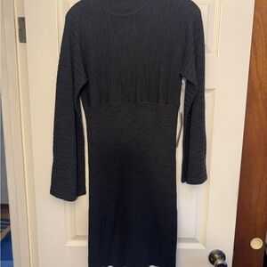 Kenar Charcoal Turtleneck Sweater Dress Size Small NWOT